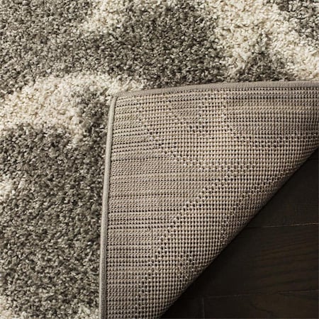 Safavieh New York Shag Square Area RugLight Grey 6 ft.-7 in. x 6 ft.-7 in. SG167C-7SQ